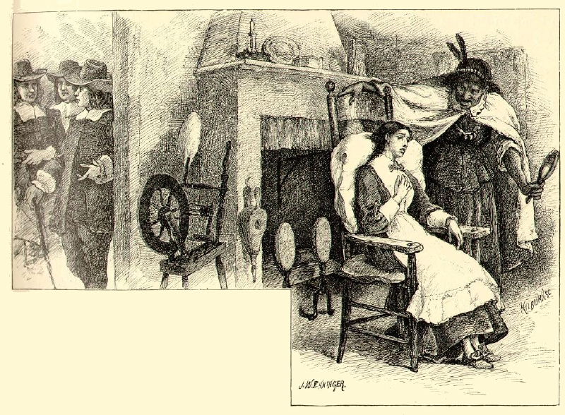 A nineteenth-century representation of Tituba bewitching Betty Parris