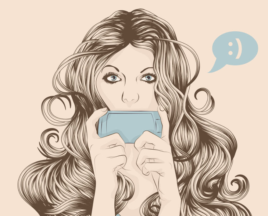 woman texting 2