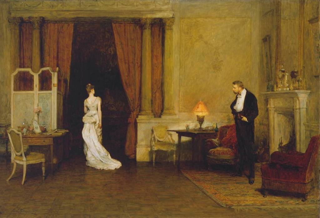 The First Cloud 1887 by Sir William Quiller Orchardson 1832-1910