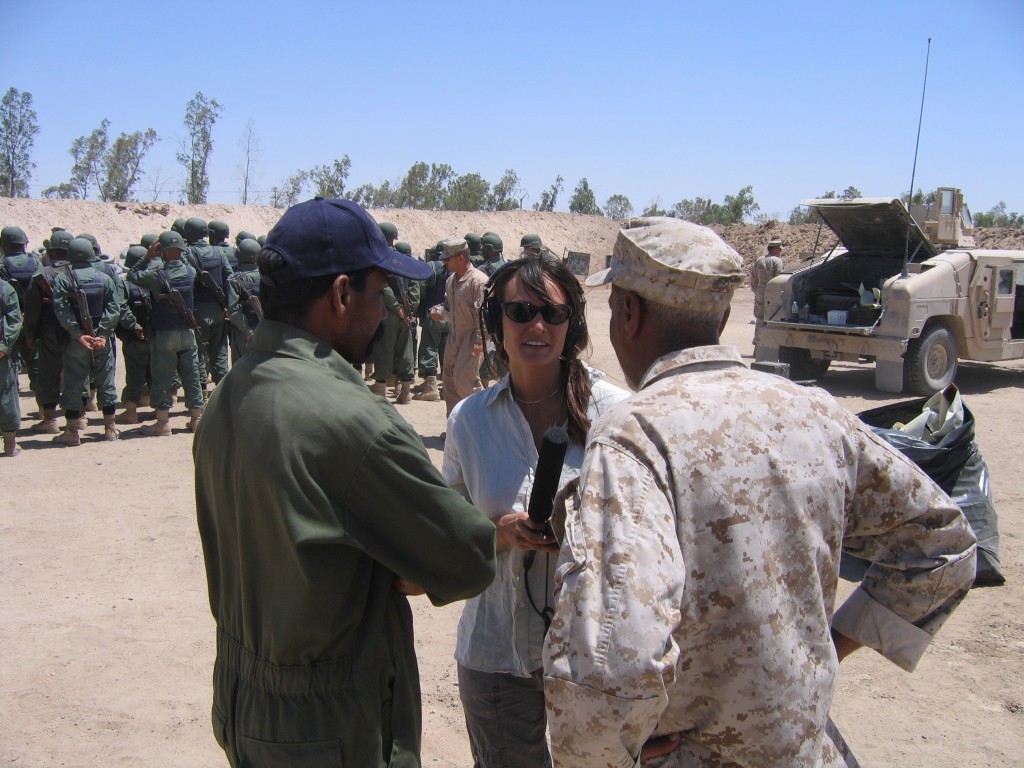 me and Iraqi troops
