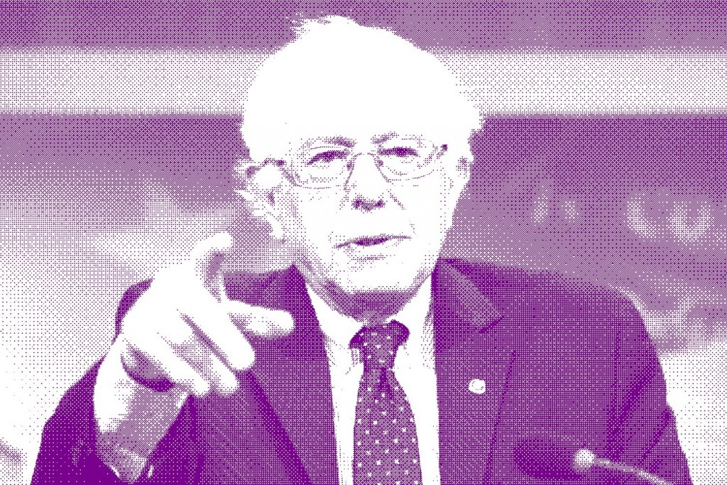 Bernie-Sanders-giving-speech-while-pointing-his-finger