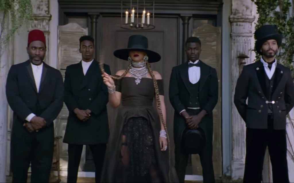 Beyoncé, in a scene from the video for "Formation