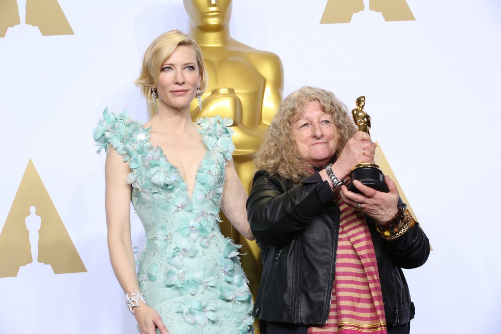 The 88th Oscars live from the Dolby Theatre - Press Room Featuring: Cate Blanchett, Jenny Beavan Where: Los Angeles, California, United States When: 28 Feb 2016 Credit: Brian To/WENN.com