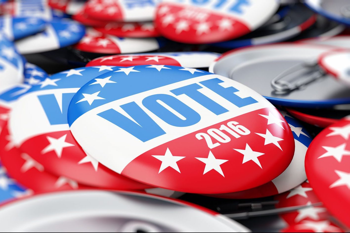 53801539 - vote election badge button for 2016 background