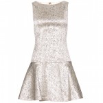 Alice + Olivia Lora Metallic Dress