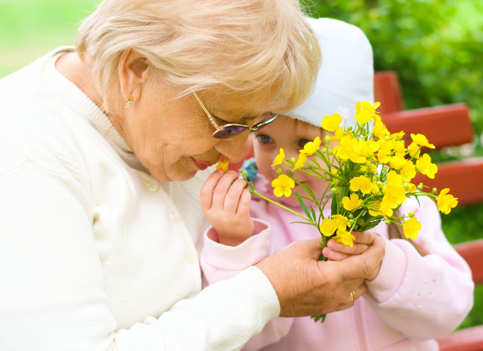 Букет цветов для бабушки